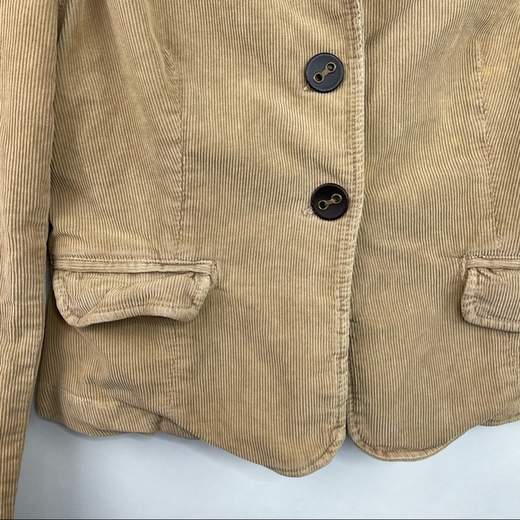 Hudson Jeans Corduroy Brown Long Sleeve Button Down Jacket Women’s Size M. T - Picture 3 of 9
